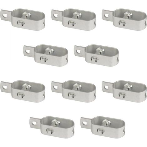 Set di 10 tenditori in acciaio zincato n. 3 per filo di recinzione o altro