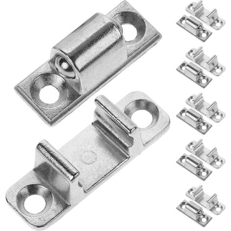 Set di 6 chiusure a scatto per pannello in vetro per cappa aspirante, in acciaio inossidabile. (1/5)