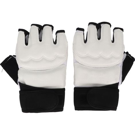 Gants de combat de taekwondo professionnels pour adultes et enfants, respirants, pour l'entraînement au sac de frappe et au kickboxing, taille XL. (1/5)