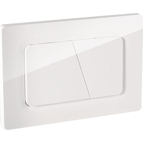 Plaque de Commande WC, Compatible avec Geberit Sigma, UP300 et UP320,115770115 double chasse(Blanc glacier) (1/5)