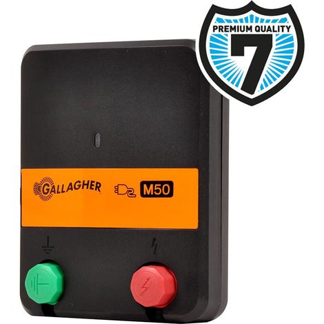 Alimentation électrique professionnelle 230V M50 pour petites clôtures jusqu'à 2 km pour chiens, chats et lapins