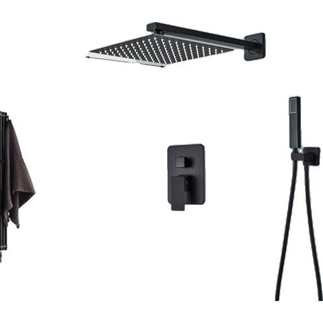 Robinet de douche, Douche pluie, Installation dissimulée, 2-Chemins 12 pouces (1/2)