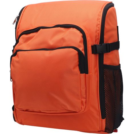 Sac à dos pour outils de nettoyage 45 x 32 x 19 cm, grande capacité, tissu Oxford 1000D anti-éclaboussures, orange (1/5)