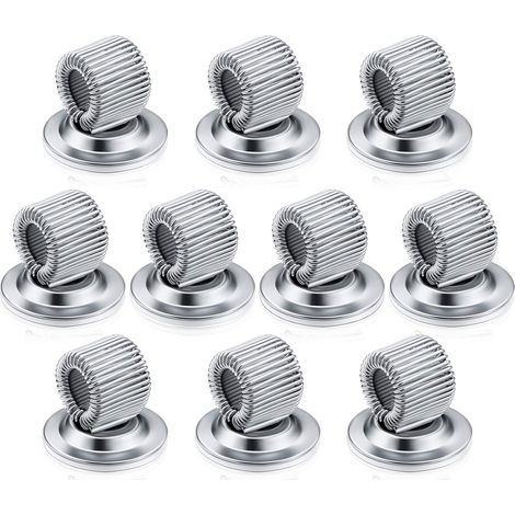 Support Stylo - Acier Manganèse - Boucle Réglable 7-17 mm - Adhésif Fort - Pour Tableau Blanc Réfrigérateur Panneau D'Affichage - Lot de 10 (1/5)