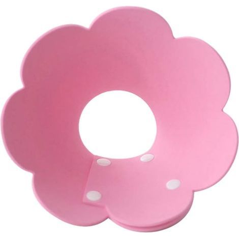 Collerette pour Chat Chien Collier De Cône Anti-Morsure Protection Cône Collerettes Chien Chat de Chiot Collier Blessure Protecteur de Cône De Cou Réglable EVA Rose M (1/5)