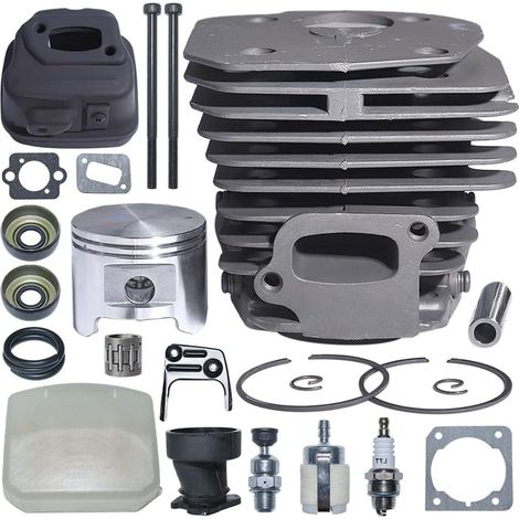 45Mm Cylinder Piston Exhaust Muffler Air Filter Kit, For Husqvarna 353 346Xp 350 Chainsaw Part, 537253002, 503862803 (1/5)