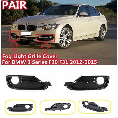 Frontstoßstangen-Nebelscheinwerfergitterabdeckung für BMW 3er F30 F31 2012 2013 2014 2015 Frontgrillabdeckung Zierleiste 51117300737 51117300738--