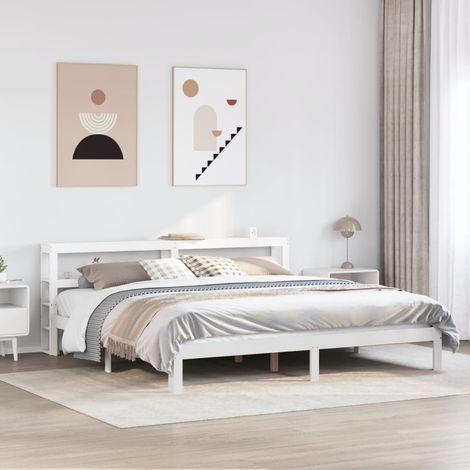 Estructura de cama con cabecero sin colchón  180x200 cm