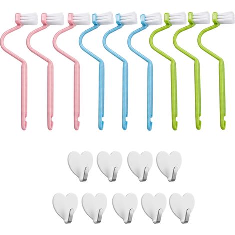 Lot de 18 brosses WC avec nettoyeur de rebord (1/5)