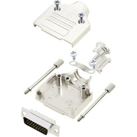 Kit embase SUB-D mâle Nombre de pôles: 26 encitech MHDM-15-HDP26-K 6355-0059-02 180 ° fût à souder 1 (1/2)