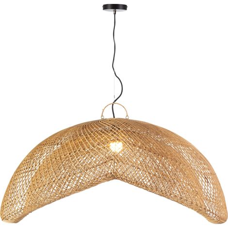 Plafonnier 110x90x55/200 Rotin Naturel (1/4)