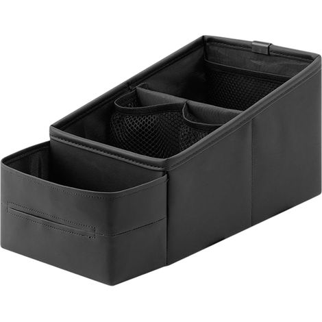 Organiseur de siège Boîte de rangement pour console de voiture, organisation intérieure automobile pour tasses, collations, téléphone portable, lunettes de , clés, petits objets (1/5)