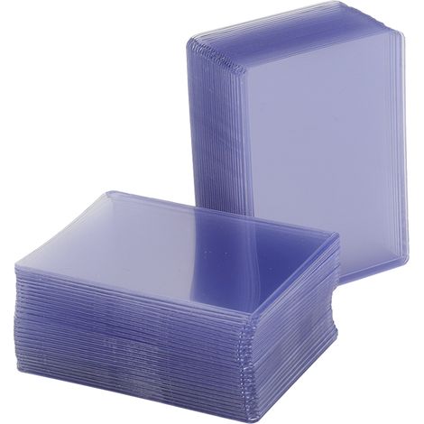 Top Loader - 100 Pièces - Transparent - PVC Résistant - Pour Cartes Collectionneur Standard - 63,5 x 88 mm (1/5)