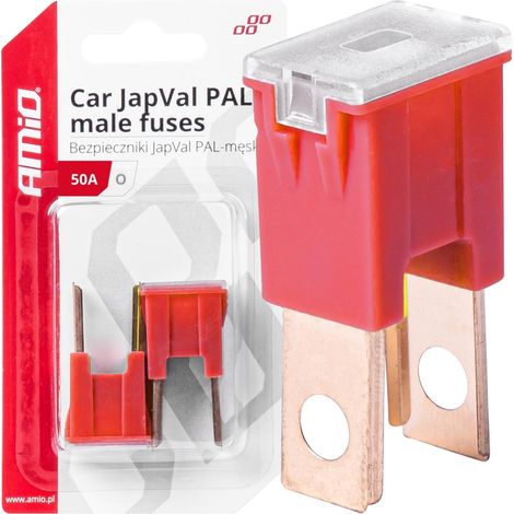 Fusibili per auto Japval PAL maschio, 2 pezzi, 50A, amio-03399 (1/4)