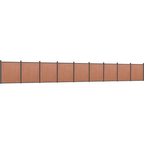 Maison Exclusive - Zaunelement Braun 1564x186 cm WPC