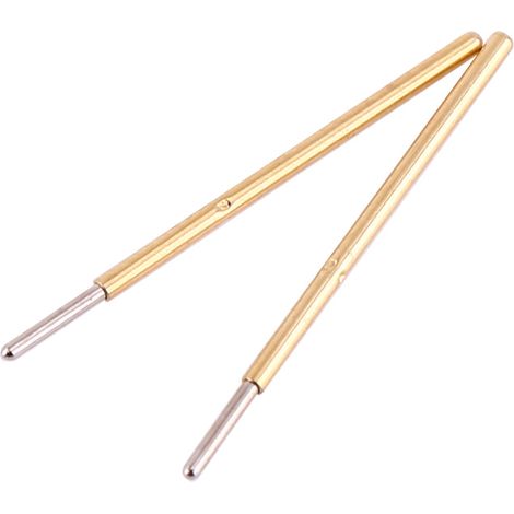 100 Stück P50-J1 Federfühler mit rundem Kopf, Durchmesser 0,68 mm, Länge 16 mm, für Leiterplattenprüfung (1/5)