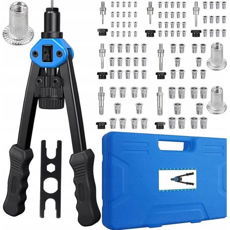 [PACZB] Rivettatrice manuale per dadi a rivetto M3-M12 SET 126 pezzi CASSA D905 (1/5)