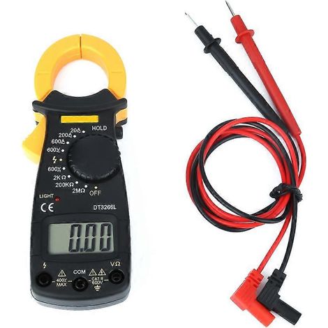 DT3266L Digitales LCD-Zangenmultimeter Voltmeter Amperemeter AC/DC-Spannungsdetektor