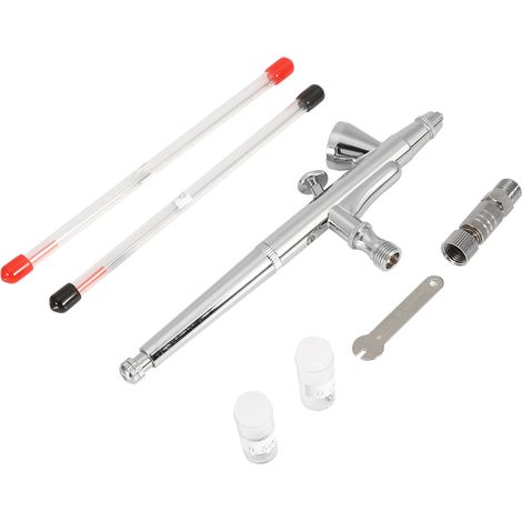Schwerkraftzufuhr-Doppelhub-Airbrush-Set Farbspritzpistole für Tortendekoration/Nagelkunst (136T) (1/5)