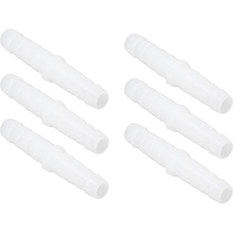 10 Pièces Raccords Droits Plastique pour Tuyaux, Jonctions Crépines Égales 6mm, Adaptateurs Connexion Irrigation (1/5)