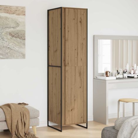 vidaXL Garde-robe Chêne artisan 50 x 50 x 200 cm Bois d'ingénierie