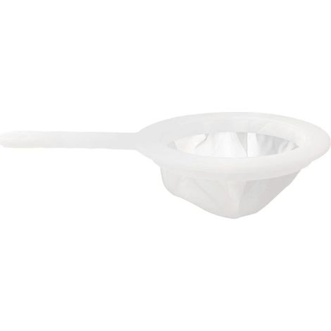 Filtre alimentaire à 200 mailles, passoire à mailles fines réutilisable, passoire en plastique à mailles de nylon avec poignée, idéale pour filtrer le café, les jus, les huiles, le lait de soja (1/5)