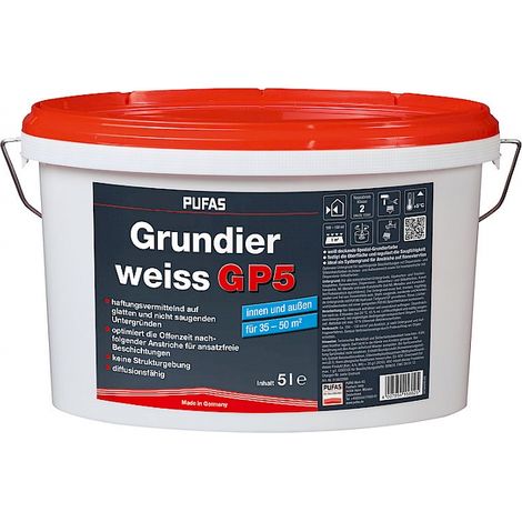 Pufas Grundierweiss GP5 5 Liter 15602000