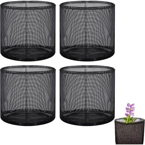 Black PVC Breathable Mesh Pond Basket for Aquatic Planting, Garden Pond (1/5)