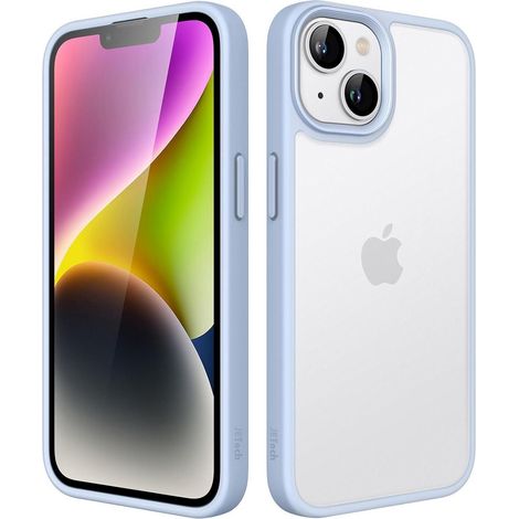 Handyhülle iPhone 14 Stoßfest Militärstandard Matt Himmelblau (1/5)