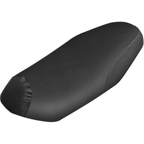 Coussin de selle en cuir imperméable Vosarea pour vélo et moto électrique - Taille L (Noir) (1/3)