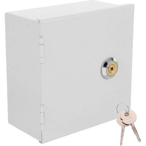 Boîtier Étanche Acier Inoxydable pour Prise Électrique Extérieur Protection Anti-vol avec Serrure Cache Interrupteur Sécuritaire pour Accessoires Voiture Électrique (1/5)