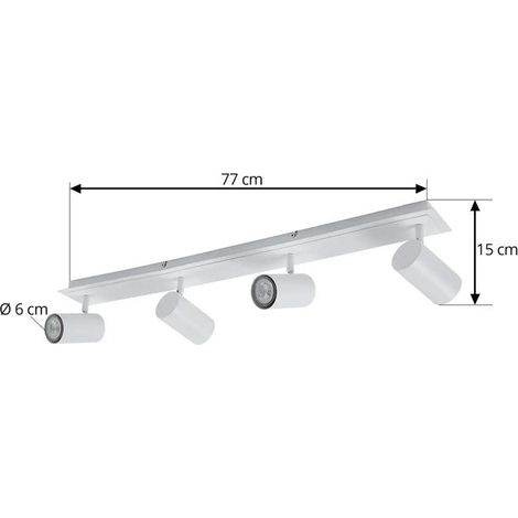 [NEUWERTIG] B-Ware Lindby Deckenstrahler Joffrey Deckenlampe Deckenleuchte 80 cm weiß 4-flg. GU10 (1/2)