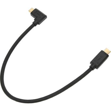 Câble USB-C mâle à mâle 0,3 m, charge rapide, transfert données 10 Gbps, doré, compatible USB 3.1 (1/5)