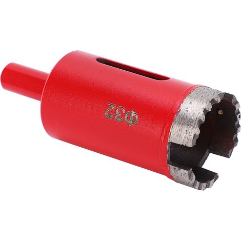 Foret à denture ondulée en acier rapide diamant rouge pour marbre et béton (32) (1/5)