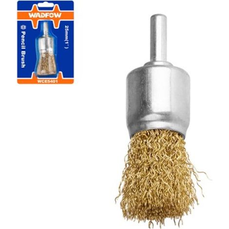 WADFOW 25mm Schaftbürste, 4500 U/min, für Stahl und Holz, im Blister
