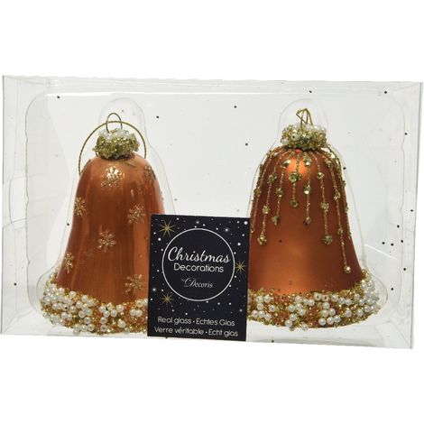 Elegante Pendaglioendino con 2 Campane in Ambra