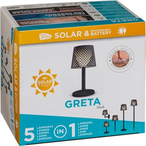 New Garden GRETA SOLAR+BATTERY schwarz