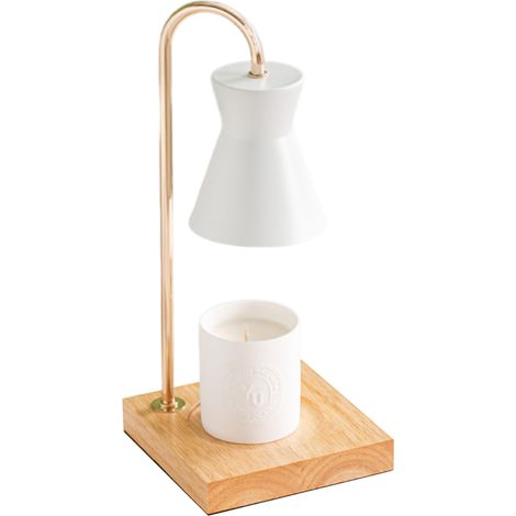 1 Lampe à cire, design marbre, minuterie, variateur, branchement secteur, aromathérapie, intérieur (1/5)