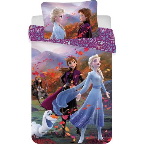 Disney Frozen Design Kuschelige Bettwäsche Baumwolle, 135x100 cm & 40x60 cm