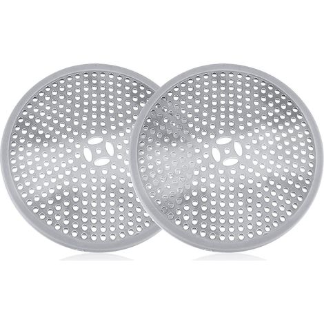 Set di 2 griglie di scarico per doccia, filtri e raccogli-capelli, per bagno, cucina e pavimento. (1/5)