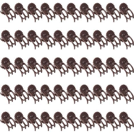 50 Clips De Plante En Plastique, Plantes De Support De Rotin, Clips De Fixation De La Croissance Des Fleurs, Fournitures De Jardin De Jardin (1/5)