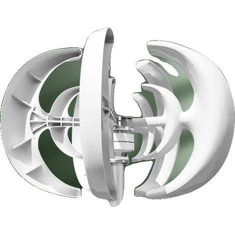 Générateur d'éolienne 1000W, axe vertical, énergie gratuite, forte puissance de sortie et design étanche pour la maison, contrôleur Mppt gratuit, 12V, 1000W, Avec contrôle hybride, 1000W-c, 12V-a (1/2)