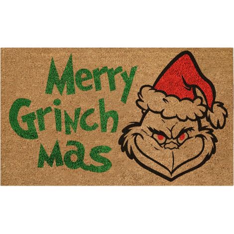 Rutschfeste Eingangsmatte mit weihnachtlichem Cartoon-Muster für Wohn-/Schlafzimmer