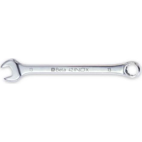 Beta 42INOX Combinaison fourche et clé polygonale - 22x22 (1/3)