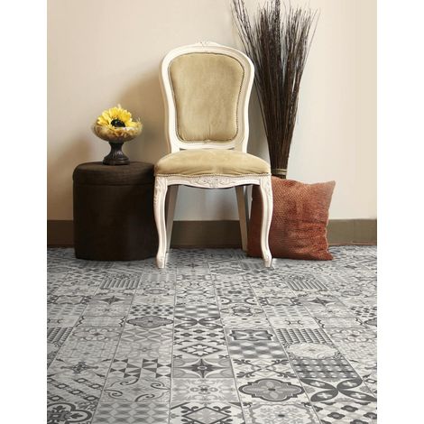 Tapis en Vinyle hydraulique Multicolore pour Cuisine, Couloir, Toilettes, Chambres avec Envers PVC antidérapant (1/5)