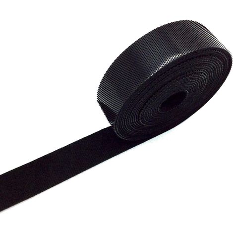 Lot de 5 serre-câbles réutilisables de 20 mm x 5 m de longueur - Couleur noire - Pour organiser la maison et le lieu de travail - Câble Tie Zip Tie (1/4)