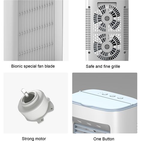 Ventilateur de bureau USB, ventilateur de climatisation portable, ventilateur de refroidissement à eau-AquaForge (1/5)