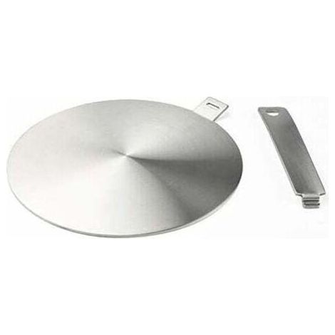 Pr Adaptateur à induction, disque convertisseur pour plaque de cuisson à induction, plaque de diffusion de chaleur avec poignée et base séparables 20 cm (1/5)