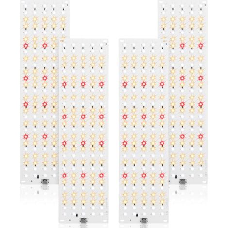 540 LED Full Spectrum Grow Light, 4 Pack Plant Lights, Plant Grow Light with Timer 3/9/12H, 10 Kinds of Brightness for Indoor Plants [Energy Class B]