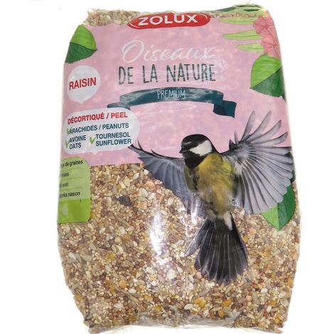 Graines mélange premium décortiqué 2.5 kg pour oiseaux - zolux (1/4)
